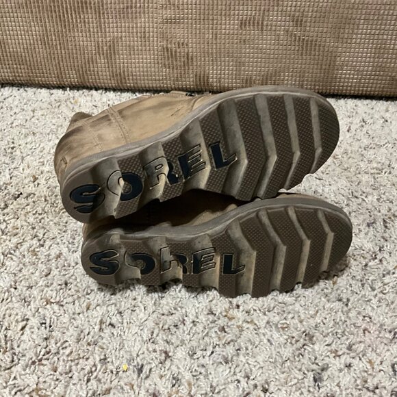 Sorel Womens Joan Of Arctic Wedge II Lace Up Boots Size 6 Elk Suede Waterproof C - Picture 15 of 15